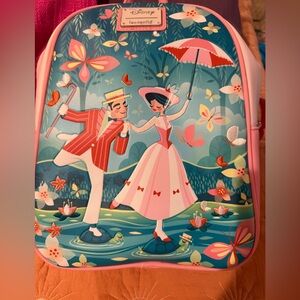Disney Loungefly Mary Poppins Backpack Like New